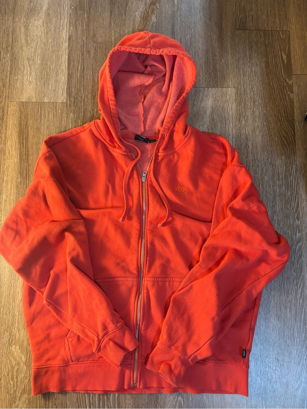 Vans Orange Full-Zip Hoodie Jacket